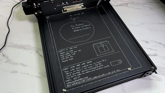 How the XDRAW A4 Pen Plotter Creates a Hand-Drawn Welcome Card