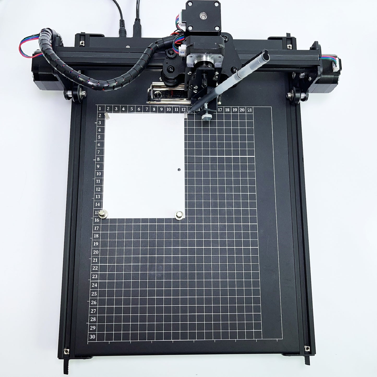 xDraw A4 plotter addressing wedding envelopes showing Homer Corner starting point