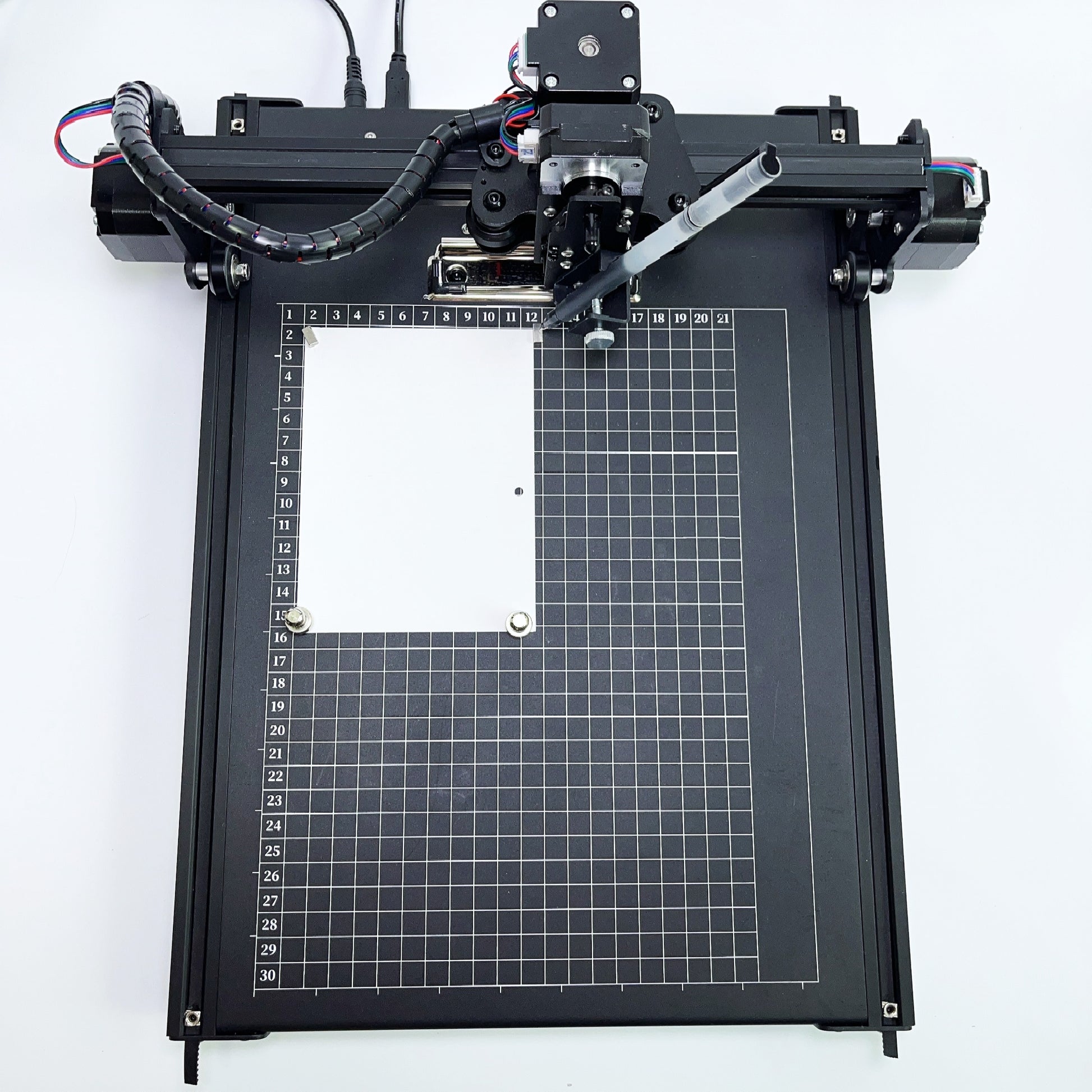 xDraw A4 plotter addressing wedding envelopes showing Homer Corner starting point