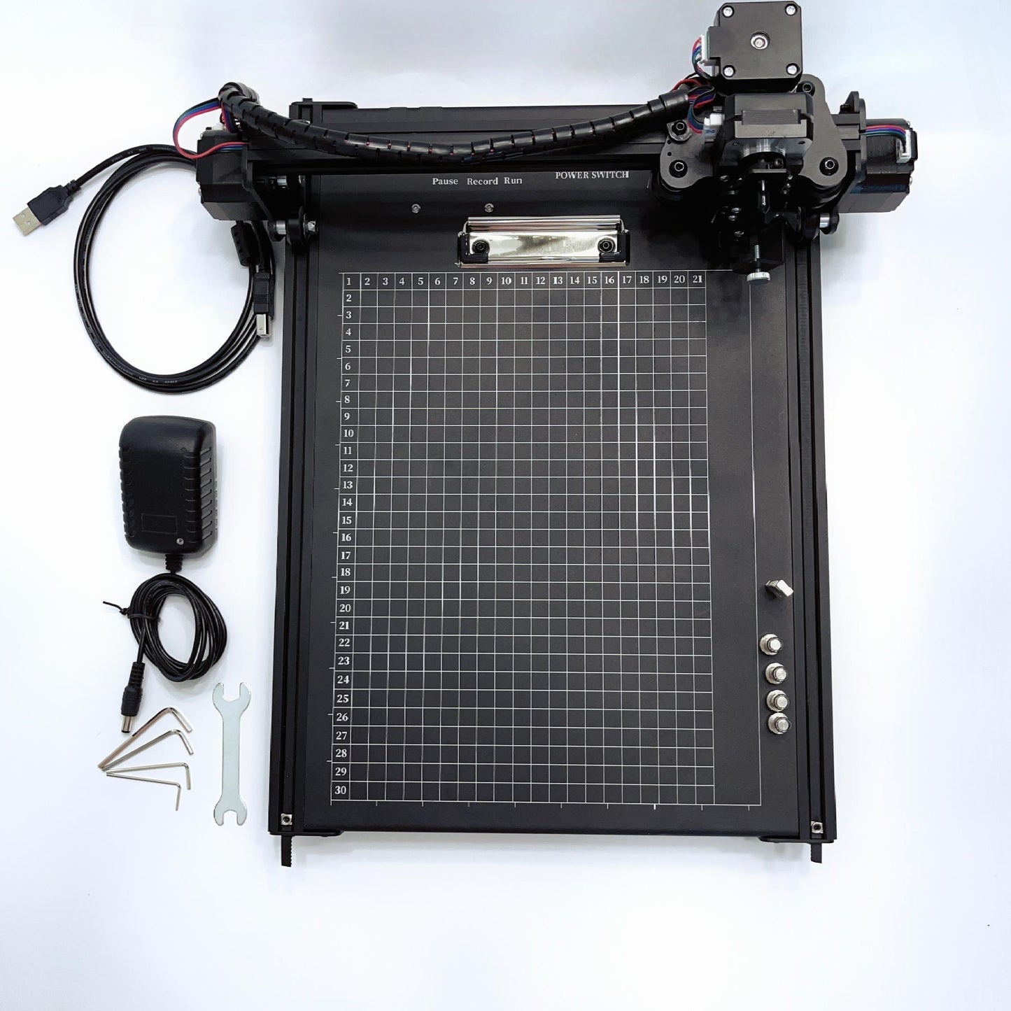 XDRAW A3 Pen Plotter, XYZ Pen Plotter with Offline Function, Enlarged Base Plate 15 x 17'', Compatible with Laser Extension Head