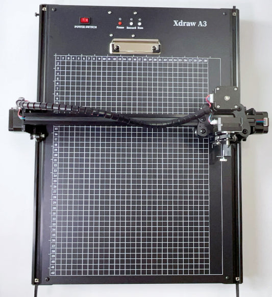 XDRAW A3 Pen Plotter, XYZ Pen Plotter with Offline Function, Enlarged Base Plate 15 x 17'', Compatible with Laser Extension Head